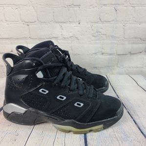 Jordan 6-17-23 black athletic shoes size 5.5Y